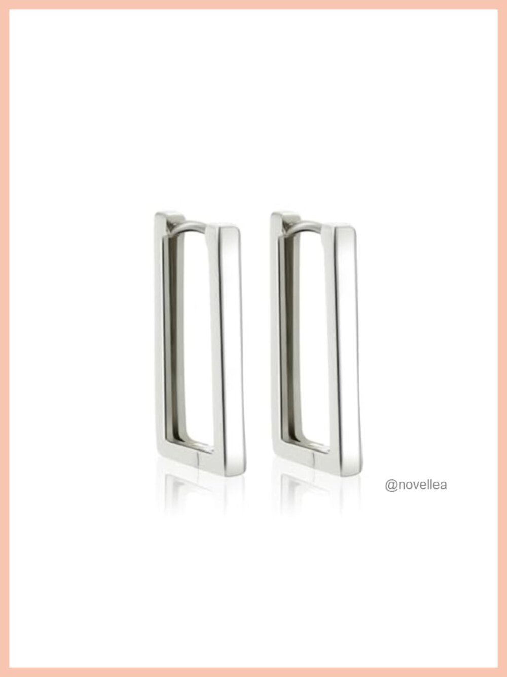 Geometric Sterling Silver Hoop Earrings, Hypoallergenic Fashion Jewelry